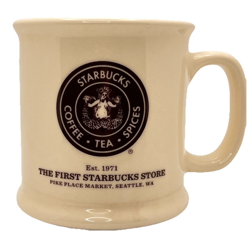 Collectable The First Starbucks Store Ceramic Coffee Mug USA Made Pike Place